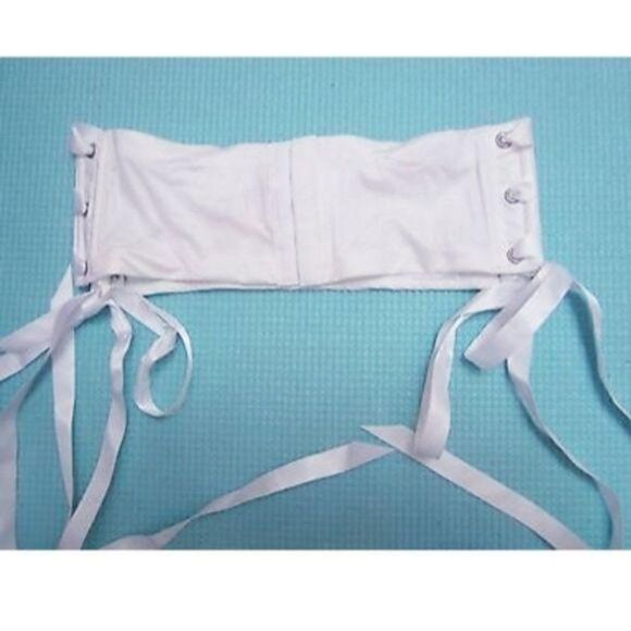 Bridal white VS beaded satin waist cincher xs/sm - Picture 7 of 7